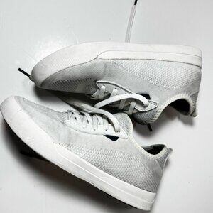 Vessi Weekend White Knit Sneakers W7 7 Women Waterproof Lightweight Casual Shoes